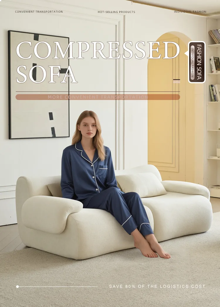 Modern Chaise Lounge - Detail - KCK.CASA Compressed Sofa