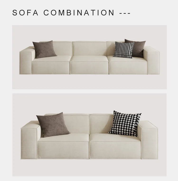 Modern Three-Seat Sofa - Detail - KCK.CASA Compressed Sofa