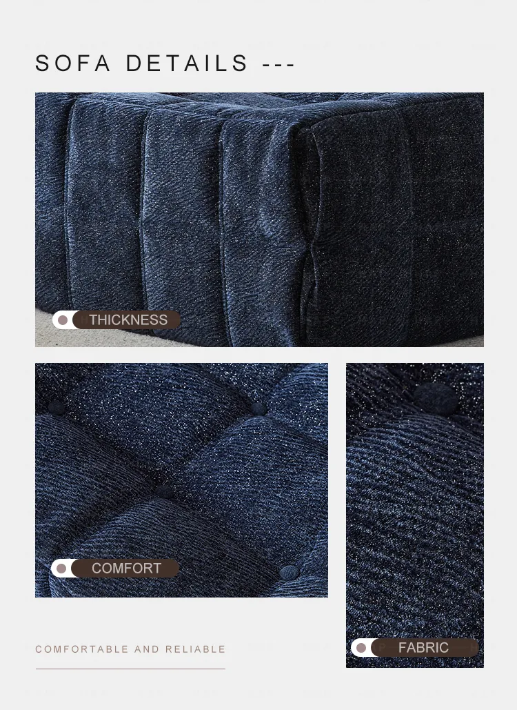 Compact Chaise Lounge - Detail - KCK.CASA Compressed Sofa