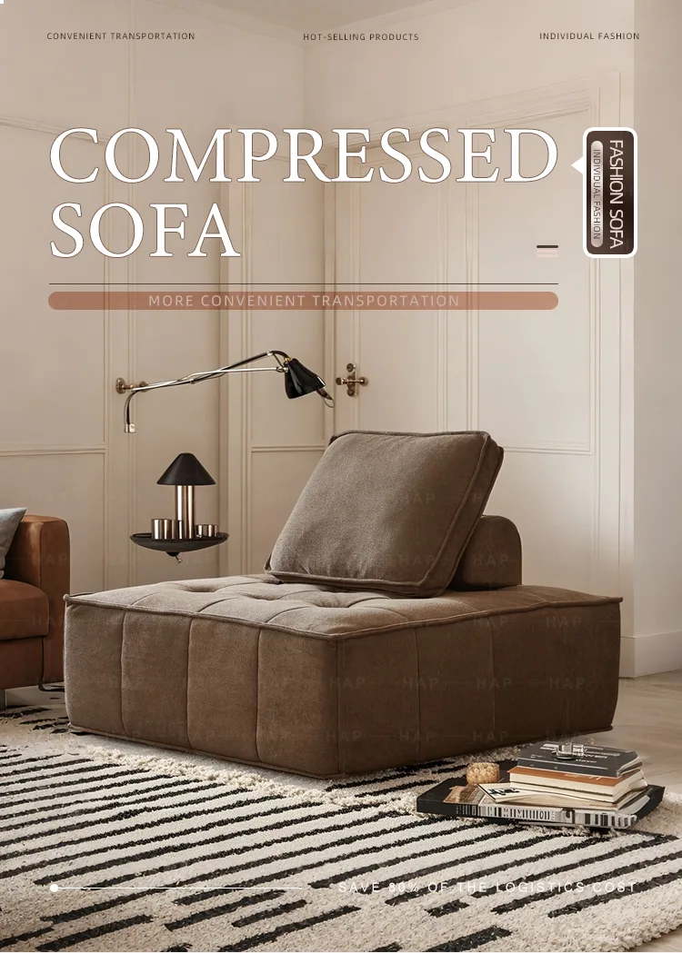 Compact Sofa Bed - Detail - KCK.CASA Compressed Sofa