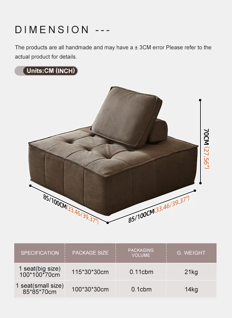 Compact Sofa Bed - Detail - KCK.CASA Compressed Sofa