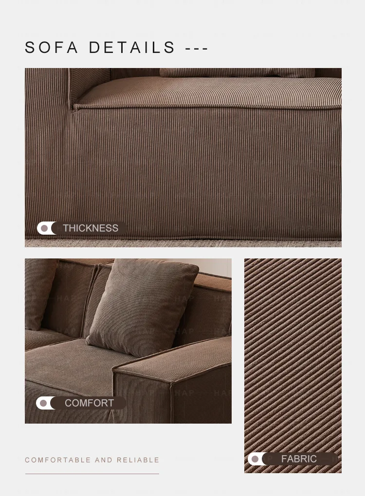 Compact Three-Seat Sofa — specs & details