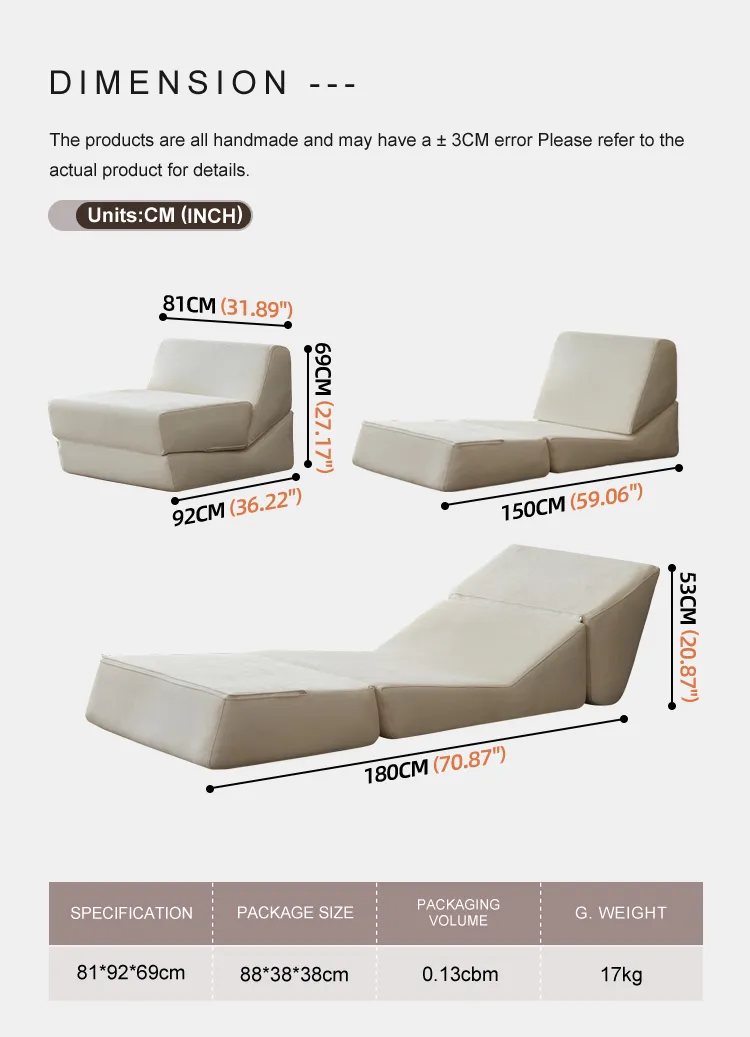 Sleek Three-Seat Sofa — specs & details
