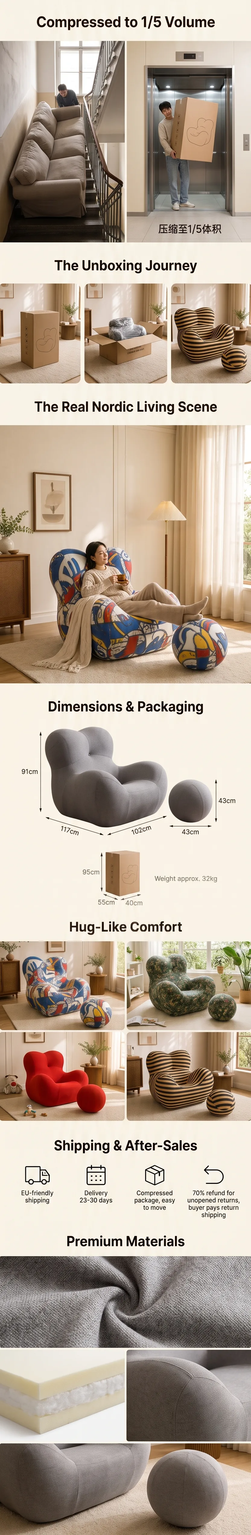 Mama Hug Sofa details