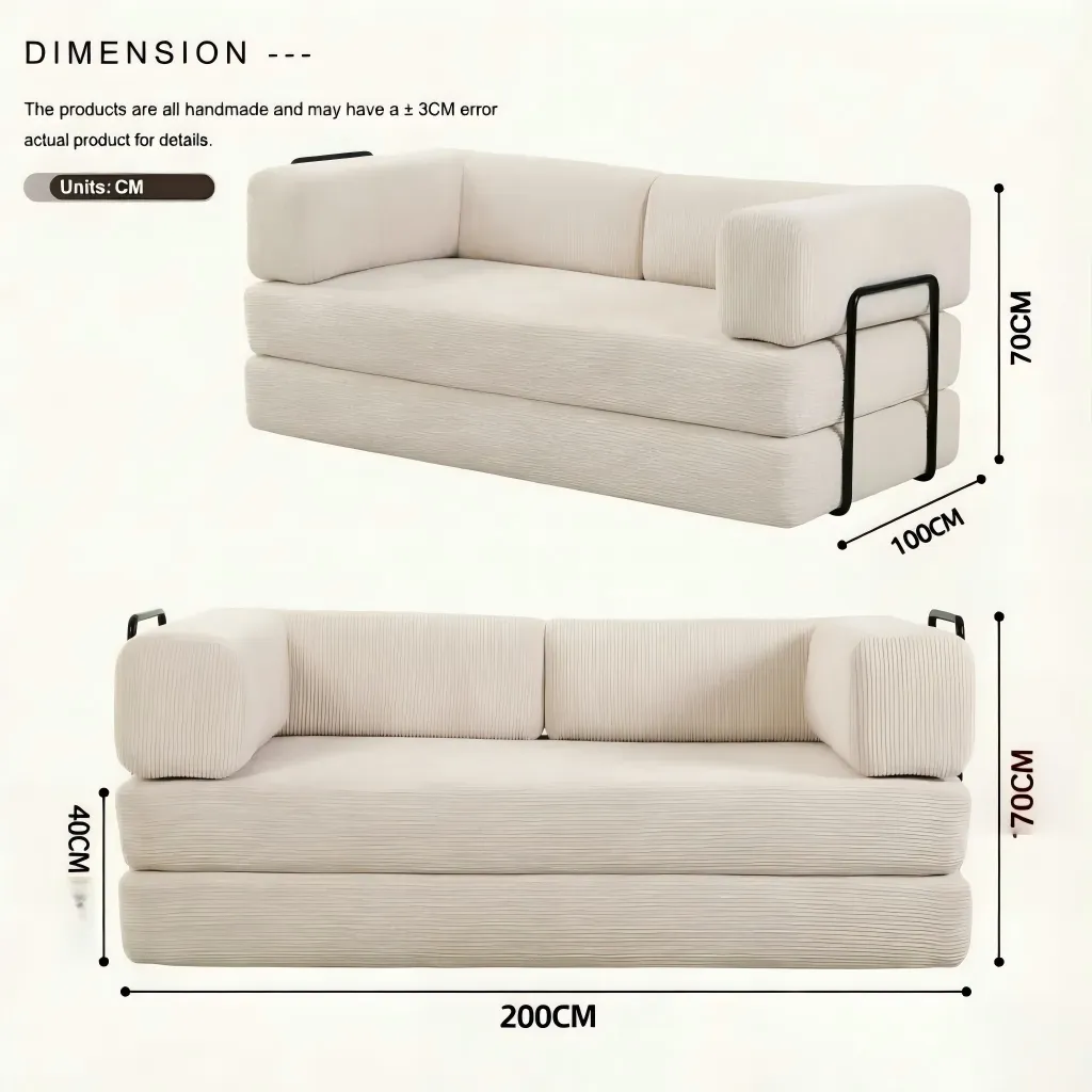 Sleek Two-Seat Sofa — specs & details