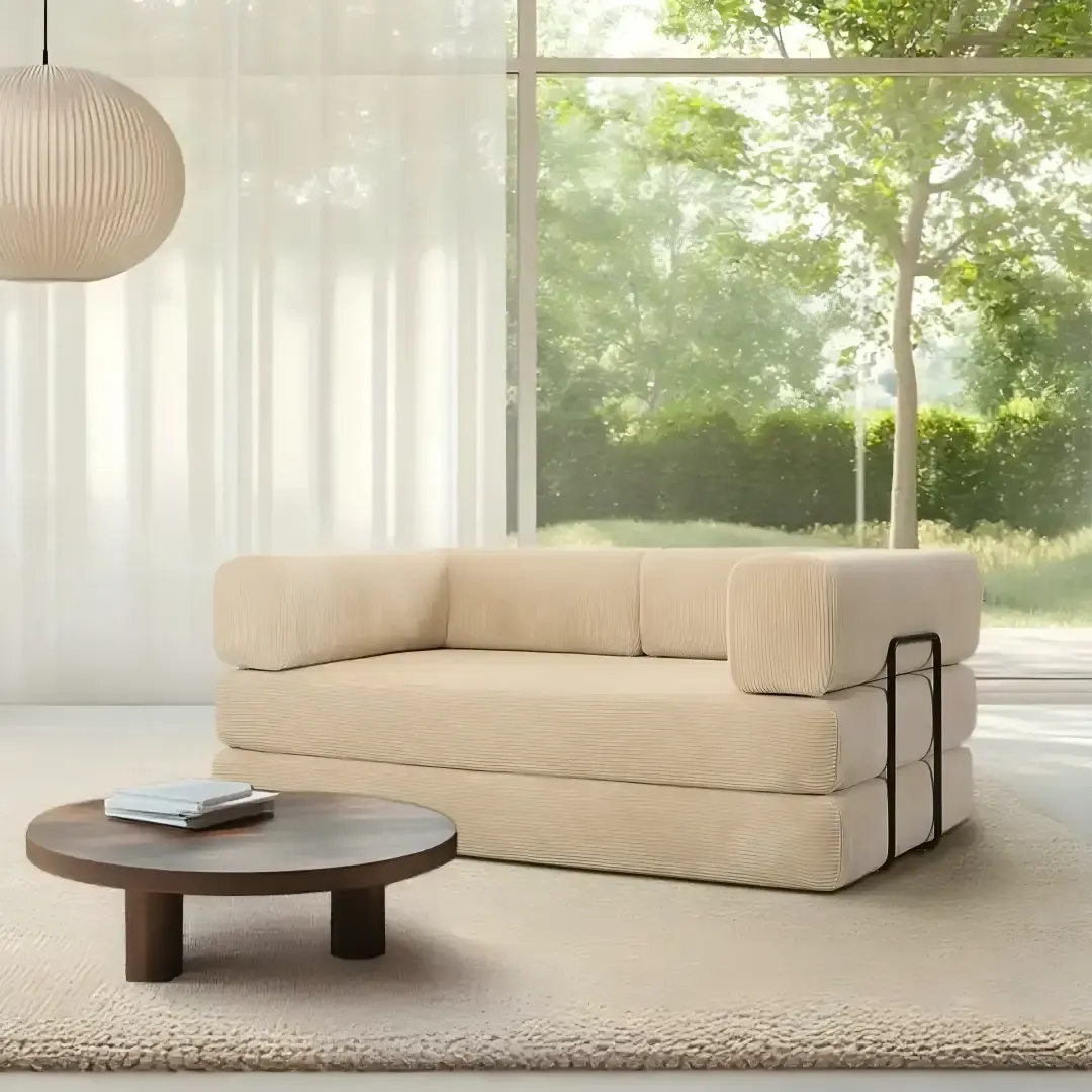 Sleek Two-Seat Sofa — KCK.CASA compressed sofa