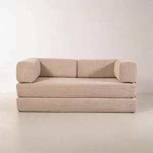 Arc-shaped modular sofa bed